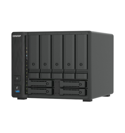 QNAP TS-h966TX-8G (i3 6core, ZFS, 8GB RAM, 5x 3,5" SATA + 4x 2,5" U.2, 2x 2,5GbE, 2x Thunderbolt 4)