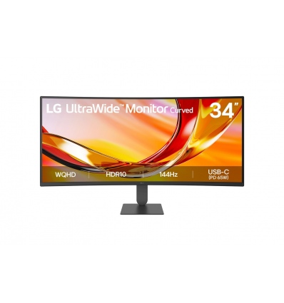 LG UltraWide/34U640B-B/34"/VA/UWQHD/144Hz/5ms/Černá/2R