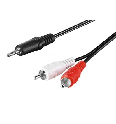 PremiumCord Kabel Jack 2.5mm-2x CINCH M/M 2m
