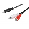 PremiumCord Kabel Jack 2.5mm-2x CINCH M/M 2m