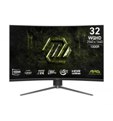 MSI MAG 325CQPF E18 31.5"/WQHD/VA/180hz/1000R/1ms