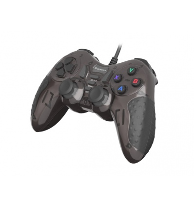 Drátový gamepad Genesis MANGAN 200, pro PC, vibrace, černý
