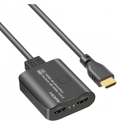 PremiumCord HDMI 2.0 Switch 4K@60Hz, 4:4:4 obousměrný 2-1 nebo 1-2