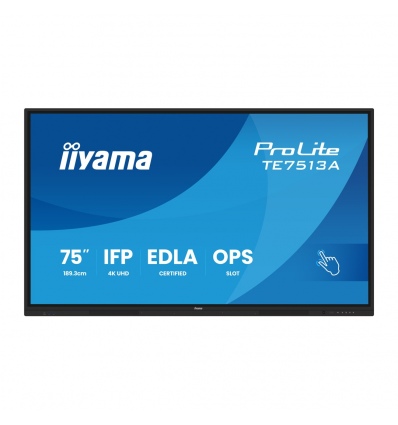 75" iiyama TE7513A-B3AG:IPS,4K,40P,EDLA