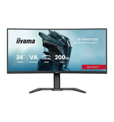 34" iiyama GCB3484WQSU-B2:VA,UWQHD,180Hz,USB-C