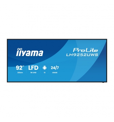 92" iiyama LH9252UWS-B1AG:VA,5K,24/7