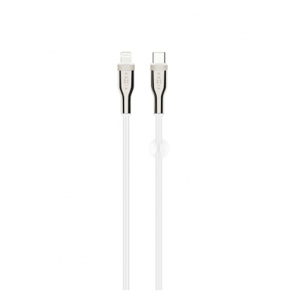 FIXED Opletený kabel USB-C/Light., 1.2m