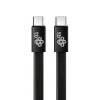 TB plochý kabel USB-C na USB-C, 1m, černý