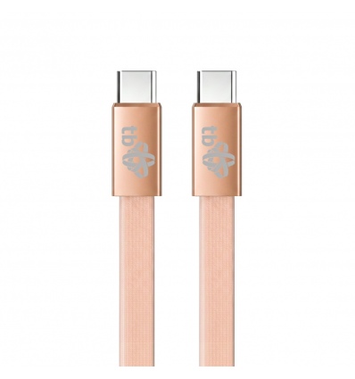 TB plochý kabel USB-C na USB-C, 1m, oranžový