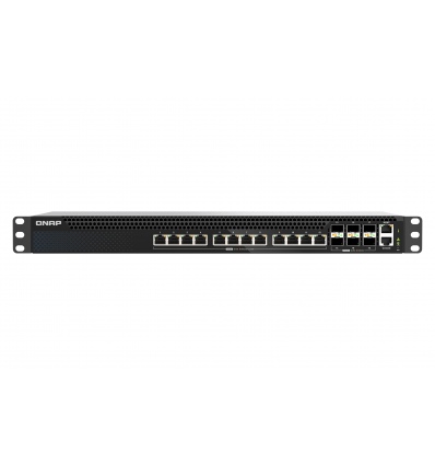 QNAP řízený switch QSW-M5218-6F12T (6x 25GbE SFP28 port, 12x 10GbE RJ45 port, L3)