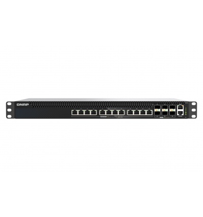 QNAP řízený switch QSW-M5218P-6F12T (6x 25GbE SFP28 port, 12x 10GbE PoE RJ45 port, L3)