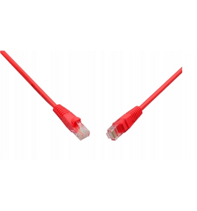 SOLARIX patch kabel CAT5E UTP PVC 1m červený
