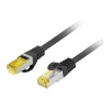 PATCHCORD CAT.6A S/FTP LSZH CU 0.25M BLACK FLUKE P