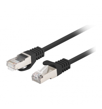 PATCHCORD CAT.6 FTP 0,25 M ČERNÝ FLUKE PASS LANBER