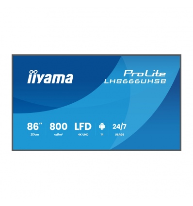 86" iiyama LH8666UHSB-B1AG: