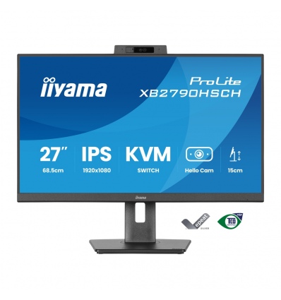 27" iiyama XB2790HSCH-B1:IPS,FHD,USB-C,Cam,HAS