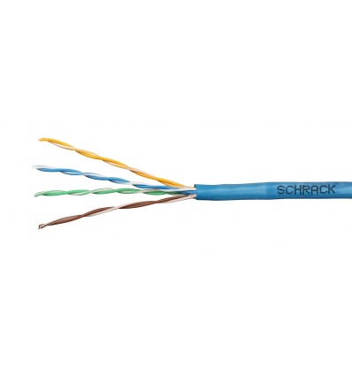 Kabel Cat.6 U/UTP 300MHz AWG24/1 LS0H B2ca-s1a,d1,a1modrý, cívka 500 m