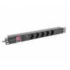 NAPÁJECÍ LIŠTA PDU 19" LANBERG 1U 10A 5X SCHUKO 2M