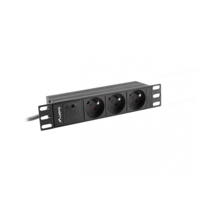 NAPÁJECÍ DISTRIBUČNÍ JEDNOTKA (PDU) 10" LANBERG 1U