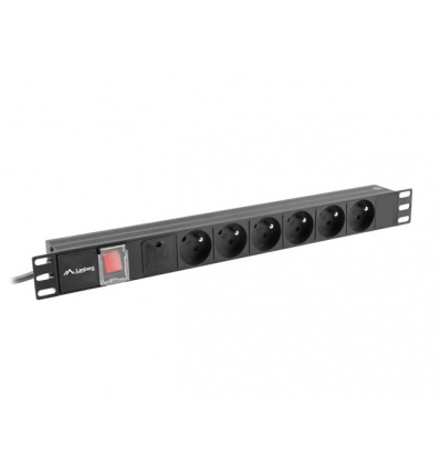 NAPÁJECÍ DISTRIBUČNÍ JEDNOTKA (PDU) 19" LANBERG 1U