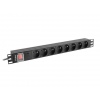 NAPÁJECÍ DISTRIBUČNÍ JEDNOTKA (PDU) 19" LANBERG 1U