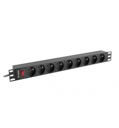 NAPÁJECÍ DISTRIBUČNÍ JEDNOTKA (PDU) 19" LANBERG 1U