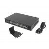 SWITCH LANBERG 24X 100MB POE+/2X COMBO RACK 19" GI