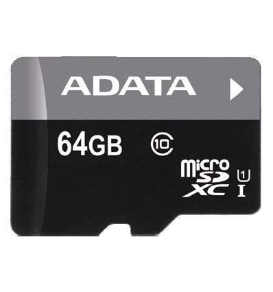 Adata/micro SD/64GB/UHS-I U1 / Class 10/+ Adaptér
