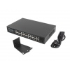 SWITCH LANBERG 24X 100MB POE+/2X COMBO RACK 19" GI