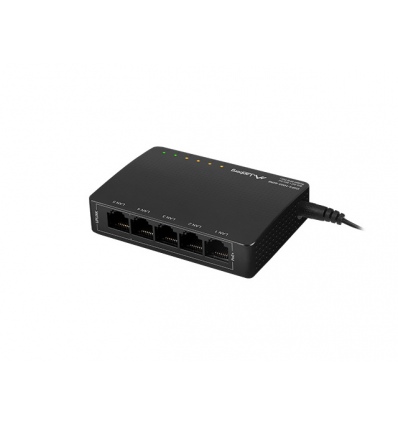 SWITCH LANBERG DSP3-1005-60W 5X 1GB POE+ (4 PORTY