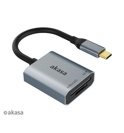 AKASA USB 3.2 Type-C Dual čtečka karet