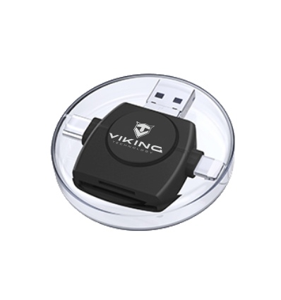 VIKING ČTEČKA PAMĚŤOVÝCH KARET V4 USB3.0 4V1 černá