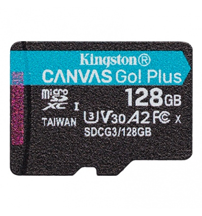 Kingston Canvas Go Plus A2/micro SDXC/128GB/170MBps/UHS-I U3 / Class 10