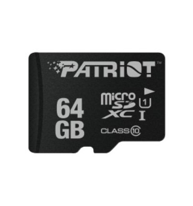 Patriot/micro SDHC/64GB/80MBps/UHS-I U1 / Class 10