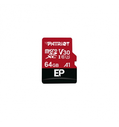 Patriot V30 A1/micro SDXC/64GB/100MBps/UHS-I U3 / Class 10/+ Adaptér