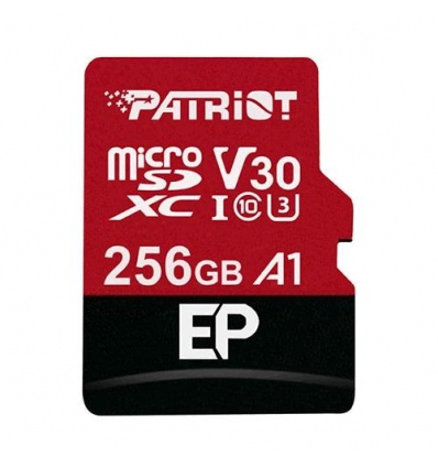 Patriot V30 A1/micro SDXC/256GB/100MBps/UHS-I U3 / Class 10/+ Adaptér