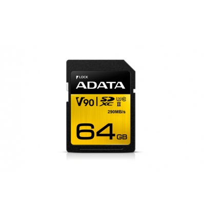 Adata/SDXC/64GB/290MBps/UHS-II U3 / Class 10