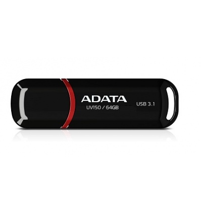ADATA UV150/64GB/40MBps/USB 3.1/USB-A/Černá