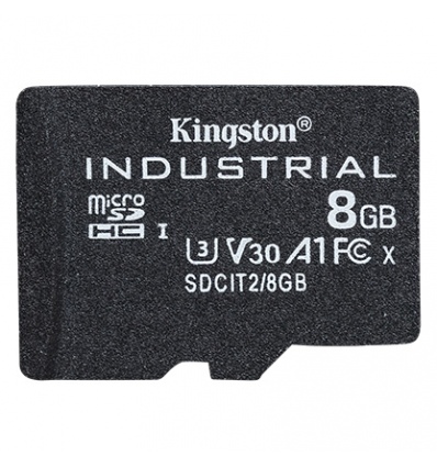 Kingston Industrial/micro SDHC/8GB/100MBps/UHS-I U3 / Class 10