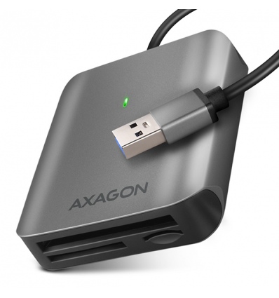 AXAGON CRE-S3, USB-A 3.2 Gen 1 - SUPERSPEED čtečka karet, 3-slot & lun SD/microSD/CF, podpora UHS-II