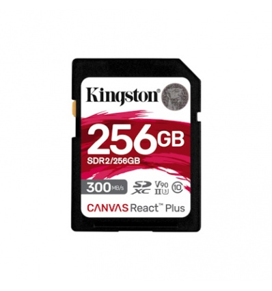 Kingston Canvas React Plus/SDHC/256GB/300MBps/UHS-II U3 / Class 10