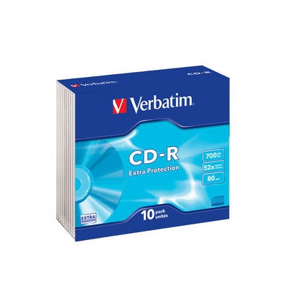 VERBATIM CD-R(10-Pack)Slim/EP/DL/52x/700MB