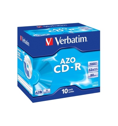 VERBATIM CD-R(10-Pack)Jewel/Crystal/52x/700MB