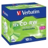 VERBATIM CD-RW(10-Pack)/Jewel/12x/700MB