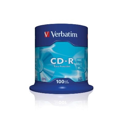 VERBATIM CD-R(100-Pack)Spindl/ExtraProtect/52x/700