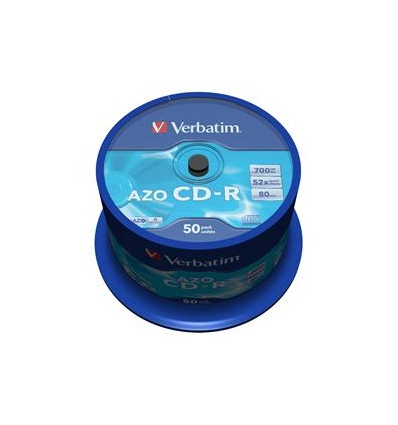 VERBATIM CD-R(50-Pack)Spindl/Crystal/DLP/52x/700MB