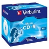 VERBATIM CD-R(10-pack)AudioLiveit!/Color/Jewel/80m