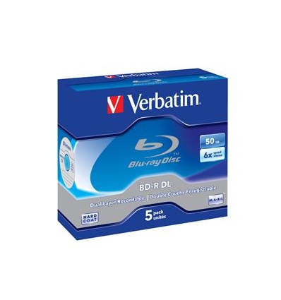 VERBATIM BD-R DL(5-Pack)Jewel/6x/50GB