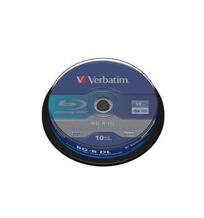 VERBATIM BD-R DL(10-pack)50GB/6x/spindle