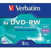 VERBATIM DVD-RW (4x, 4,7GB), 5ks/pack